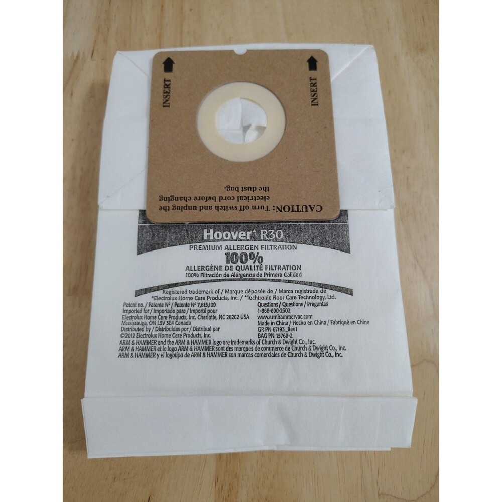 Replacement Micro Filtration Vacuum Cleaner Dust Bags fits Hoover R30 6 Bags